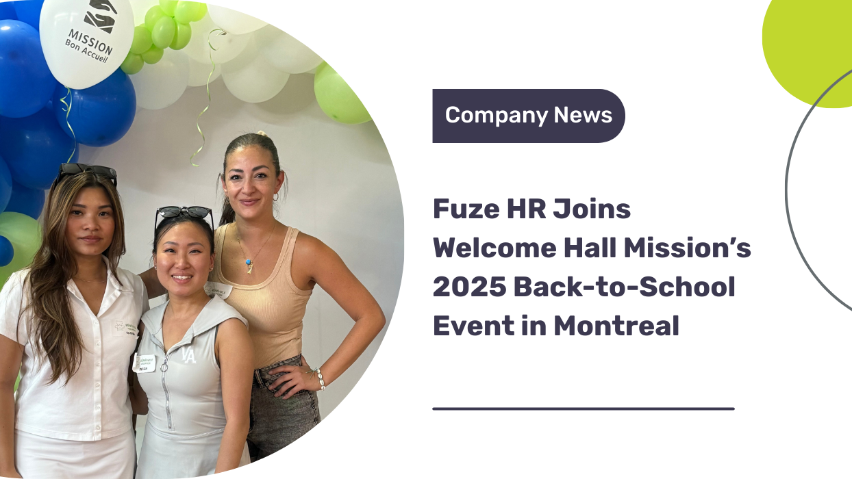 Fuze HR Supports Montreal Back-to-School Event 2025